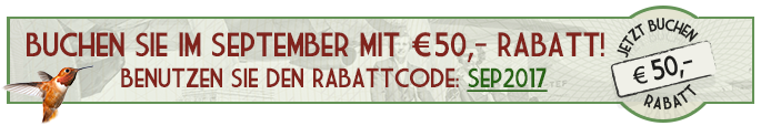 Buchen Sie im September mit € 50,- Rabatt!